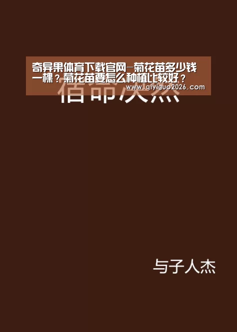 奇异果体育下载官网-菊花苗多少钱一棵?菊花苗要怎么种植比较好?(图2) 奇异果体育app